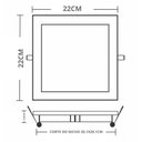 Ver imagem 7 de 6 Painéis Placa de Led Taschibra 18w Lys Quadrado Embutir 3000k Luz Quente