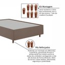 Ver imagem 7 de Cama Box Casal Estofada em Madeira Maciça Base Reforçada Santorini Espresso Móveis Marrom