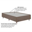 Ver imagem 6 de Cama Box Casal Estofada em Madeira Maciça Base Reforçada Santorini Espresso Móveis Marrom