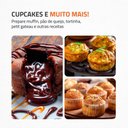 Ver imagem 2 de Máquina de Cupcake Mondial Pratic Preto/inox 1000w 127v - Ck-01