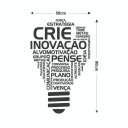Ver imagem 2 de Adesivo de Parede Decorativo Frase Motivacional Lampada