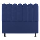 Ver imagem 2 de Cabeceira Cama Box Solteiro Lana 90cm Suede Azul - Desk Design