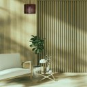 Ver imagem 4 de Luminária Pendente Tóquio Modelo Ripado -:Marrom
