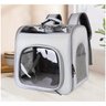 Mochila Transporte Gato Cao Pet Cachorro Pequeno Porte Animal de Estimaçao Alça Regulavel Ventilado  - 7