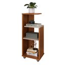 Ver imagem 2 de Mesa de Apoio Lateral Bis Design Moderno Cinamomo/off White Artely Móveis
