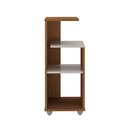 Ver imagem 3 de Mesa de Apoio Lateral Bis Design Moderno Cinamomo/off White Artely Móveis