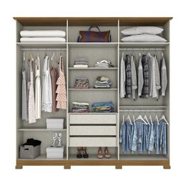 Guarda Roupa 6 Portas 3 Gavetas Vigo Henn - 3