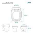 Ver imagem 2 de Tampa de Vaso Sanitário Laqueado Sabatini Preto para Icasa