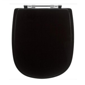 Tampa de Vaso Sanitário Laqueado Sabatini Preto para Icasa