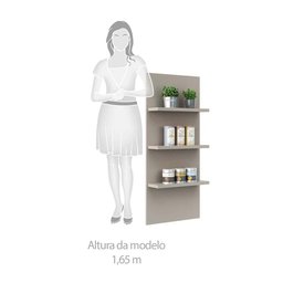 Painel de Cozinha 3 Prateleiras Suprema Luciane Móveis - 3