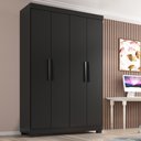 Ver imagem 2 de Guarda-Roupa Solteiro Lisboa 4 Portas 2 Gavetas com Pés