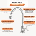 Ver imagem 6 de Torneira para Lavatório de Bancada 1188 Tríade Meber Metais Cromado