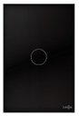 Ver imagem 1 de Interruptor Touch 1 Botão Glass Wifi Compatível com Alexa Preto Lumenx