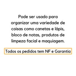 Porta Caneta Porta Treco Porta Lapis Organizador de Mesa Escritório - Rosa - 6