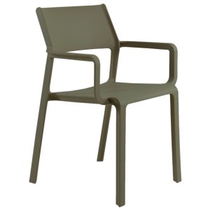 Cadeira Santorini em Polipropileno com Proteção Uv:verde Musgo