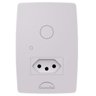 Interruptor Touch 1 Botão + Tomada Sense Branco Dometek - 1
