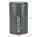 Ver imagem 3 de Kit 3 Latas Metal Porta Mantimentos Biscoito, Café e Açúcar