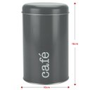 Ver imagem 4 de Kit 3 Latas Metal Porta Mantimentos Biscoito, Café e Açúcar
