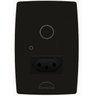 Interruptor Touch 1 Botões + Tomada Diamond Preto Dometek - 1