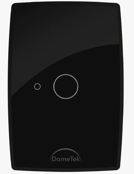 Interruptor Touch 1 Botão Acionamento Contr Remoto Diamond Preto Dometek - 1