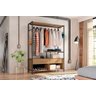Guarda-roupa Artefamol Barcelona Closet Preto/demolição Cor Preto - 1