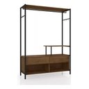 Ver imagem 4 de Guarda-roupa Artefamol Barcelona Closet Preto/demolição Cor Preto