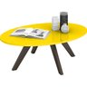 Mesa de Centro Alba Retrô Amarelo com Café Sala de Estar Recepção Luxo - DJ Móveis - 2