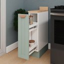 Ver imagem 4 de Balcão Porta Tempero Planejado 20cm com Tampo Arizona CabeCasa MadeiraOriginals Verde/Menta/Branco