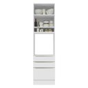 Ver imagem 5 de Torre Quente Madesa Lux 60 cm 1 Porta 3 Gavetas Branco/Branco Veludo