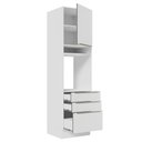 Ver imagem 6 de Torre Quente Madesa Lux 60 cm 1 Porta 3 Gavetas Branco/Branco Veludo