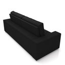 Ver imagem 7 de Sofá Decorativo Hugo 3 Lugares 246cm Reclinável e Retrátil Veludo Preto G45 - Gran Belo
