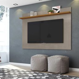 Painel Lorenzo 160cm para Tv até 60 Polegadas - Madetec - Fendi/naturale - 1