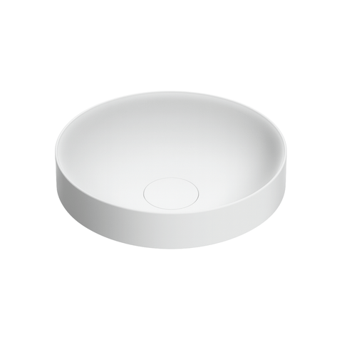 Cuba para Banheiro Badenza Eva de Sobrepor Redonda 38x38cm Branco