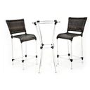 Ver imagem 1 de Conjunto Bistrô e Banqueta Jamaica - Alumínio e Fibra Original Moveis