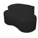 Ver imagem 5 de Sofá Curvo 2 Lugares Feijão Orgânico Divã Suede Preto + Brindes