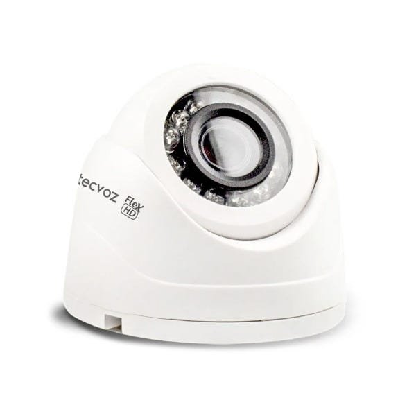 Câmera Tecvoz Mini Dome Flex HD CDM-128MP Alta Definição (1.0MP | 720p | 2.8mm | Plast)