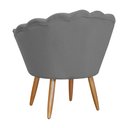 Ver imagem 4 de Poltrona Pétala Pés Palitos Sala Recepção Suede - S.a Móveis Estopar Poltrona Pétala Suede Suede Cin