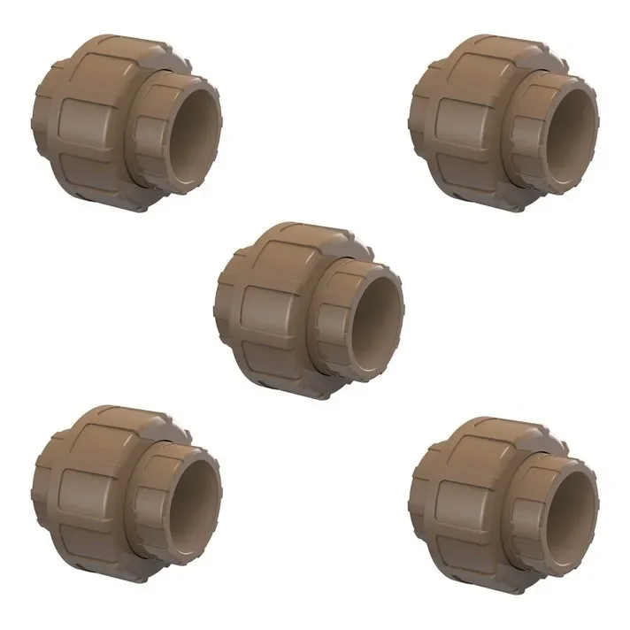 Kit 5 Unidades União De 50mm Soldável - Tigre - 1