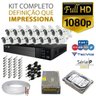 Kit Tvz Tecvoz 16 Câmeras Full Hd - Serie P3016 - 1