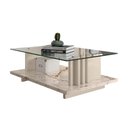 Ver imagem 4 de Mesa de Centro Domo com Tampo Decorativo Calacata/off-white