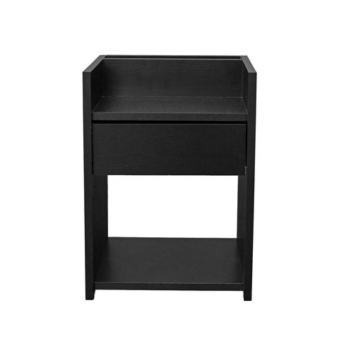 Mesa de Cabeceira com Gaveta - Preto
