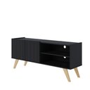 Ver imagem 5 de Rack Para TV Até 50 Polegadas 2 Portas Space Preto Fosco - Colibri