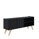 Ver imagem 6 de Rack Para TV Até 50 Polegadas 2 Portas Space Preto Fosco - Colibri