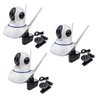 Kit 3 Câmeras de Segurança IP Sem Fio Wifi HD 720p Robo Wireless - 1