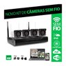 Kit 4 Câmeras Sem Fio Wifi - Acesso Em Nuvem Por Celular E computador - 1