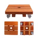 Ver imagem 1 de Suporte para Vaso de Planta Quadrado com Rodinhas Gel Silicone 25cm