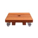 Ver imagem 5 de Suporte para Vaso de Planta Quadrado com Rodinhas Gel Silicone 25cm