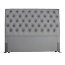 Ver imagem 2 de Cabeceira Box Shop Paris King 1,95m Em Couro Sintético Cinza