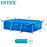 Piscina Retangular Desmontável Metal 1.662 Litros 2,2 M X 1,5 M X 60 Cm Intex - 3