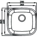 Ver imagem 2 de Cuba Cozinha Gourmet Pia Aço Inox 340 Ghel Plus 36x33,5mm Prof. 11cm